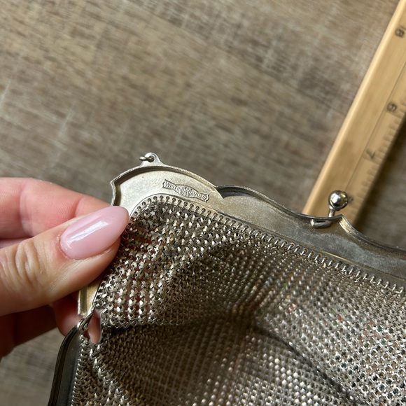 Vintage Whiting & Davis Art Deco Multi color Enameled Mesh Purse Bag RARE MINT - Picture 4 of 13